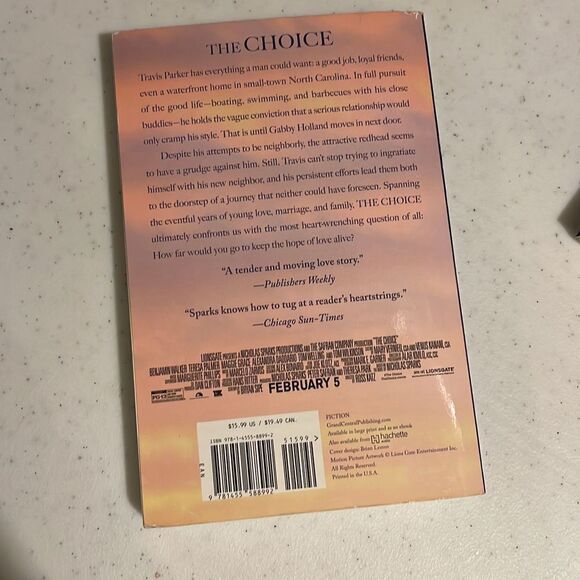 Nicholas Spark Book Bundle. 3 books. Paperback 
The Choice, The Wedding, True Be - Picture 7 of 8